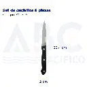 Set de cuchillos 6 piezas