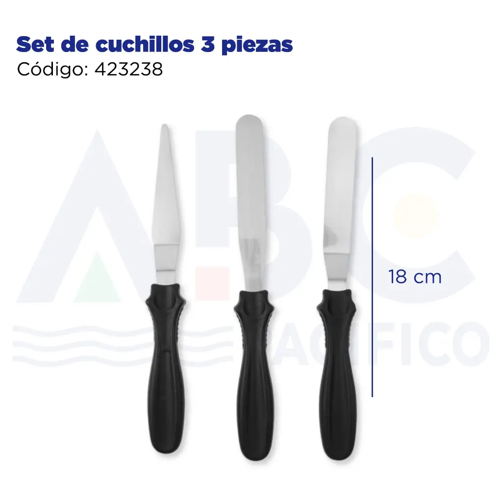 Set de cuchillos 3 piezas