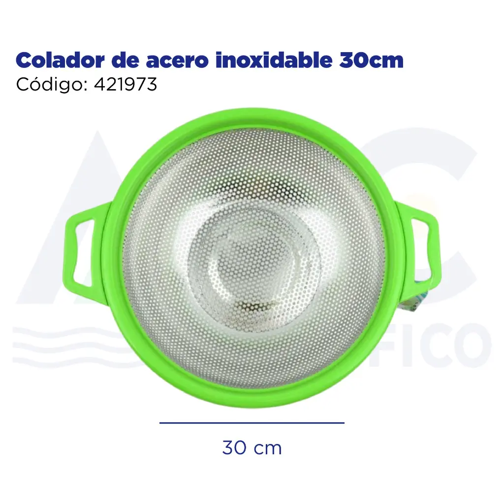 Colador de acero inoxidable 30cm