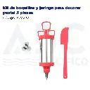 Kit de boquillas y jeringa para decorar pastel 5 piezas
