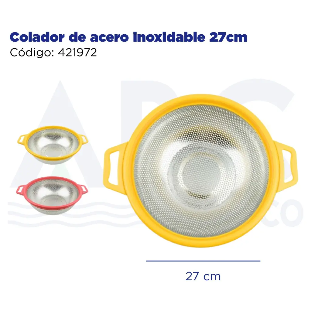Colador de acero inoxidable 27cm