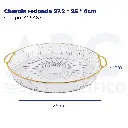 Charola redonda 27.2 * 25 * 4cm