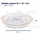 Charola redonda 37.2 * 35 * 4cm
