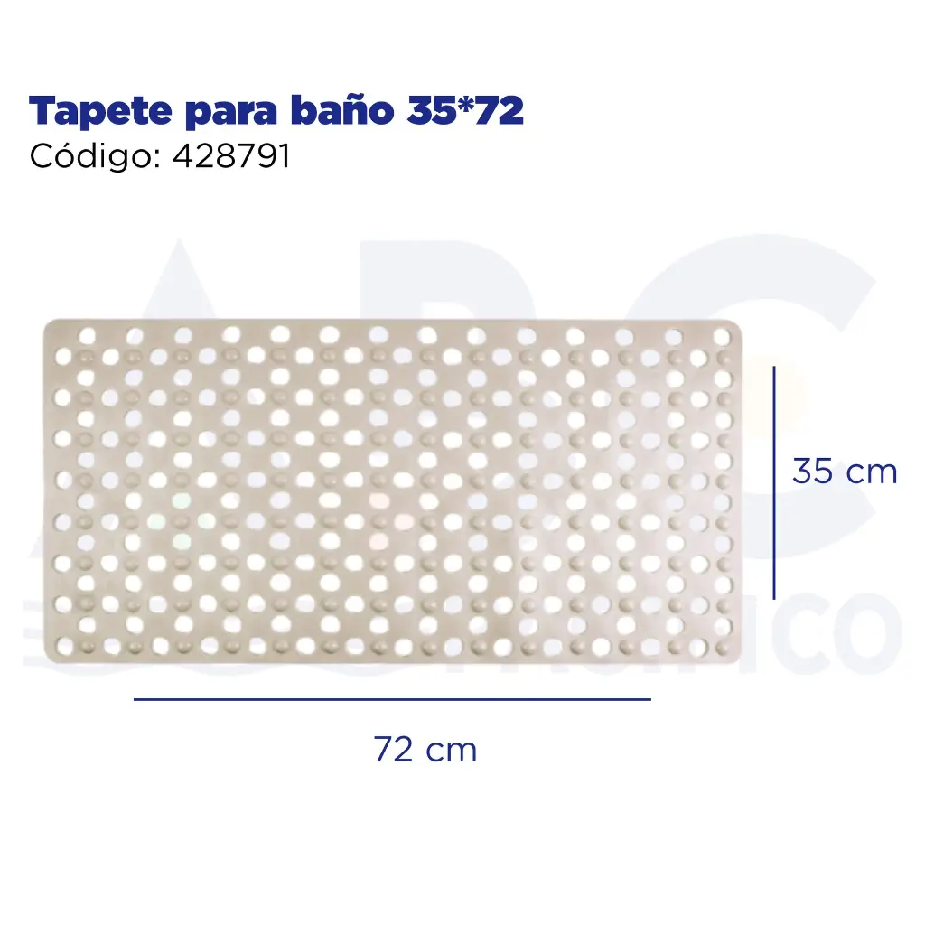 Tapete para baño 35*72