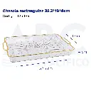 Charola rectangular  32.3*19*4cm
