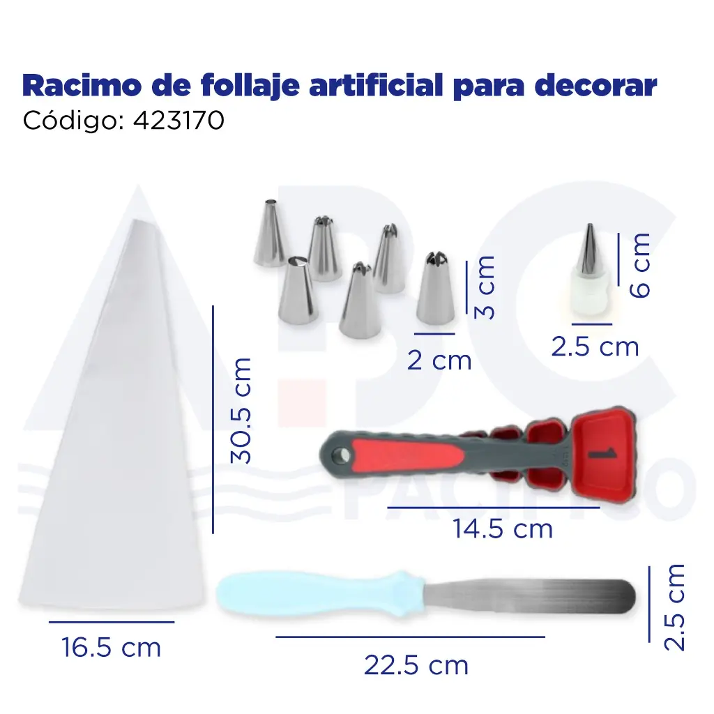 Kit de boquillas para manga pastelera 10 piezas