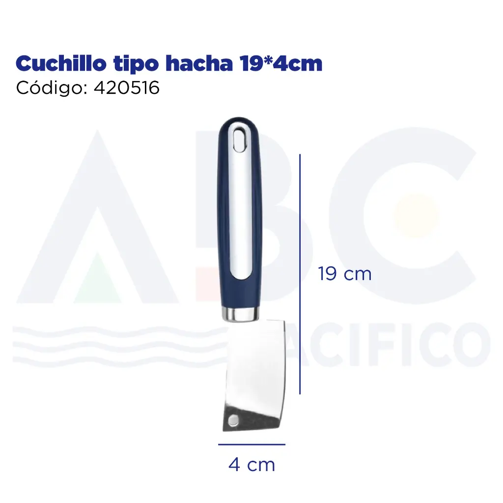 Cuchillo tipo hacha 19*4cm