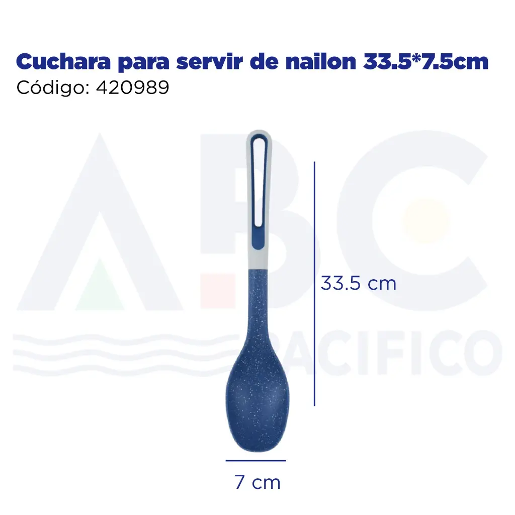 Cuchara para servir de nailon 33.5*7.5cm