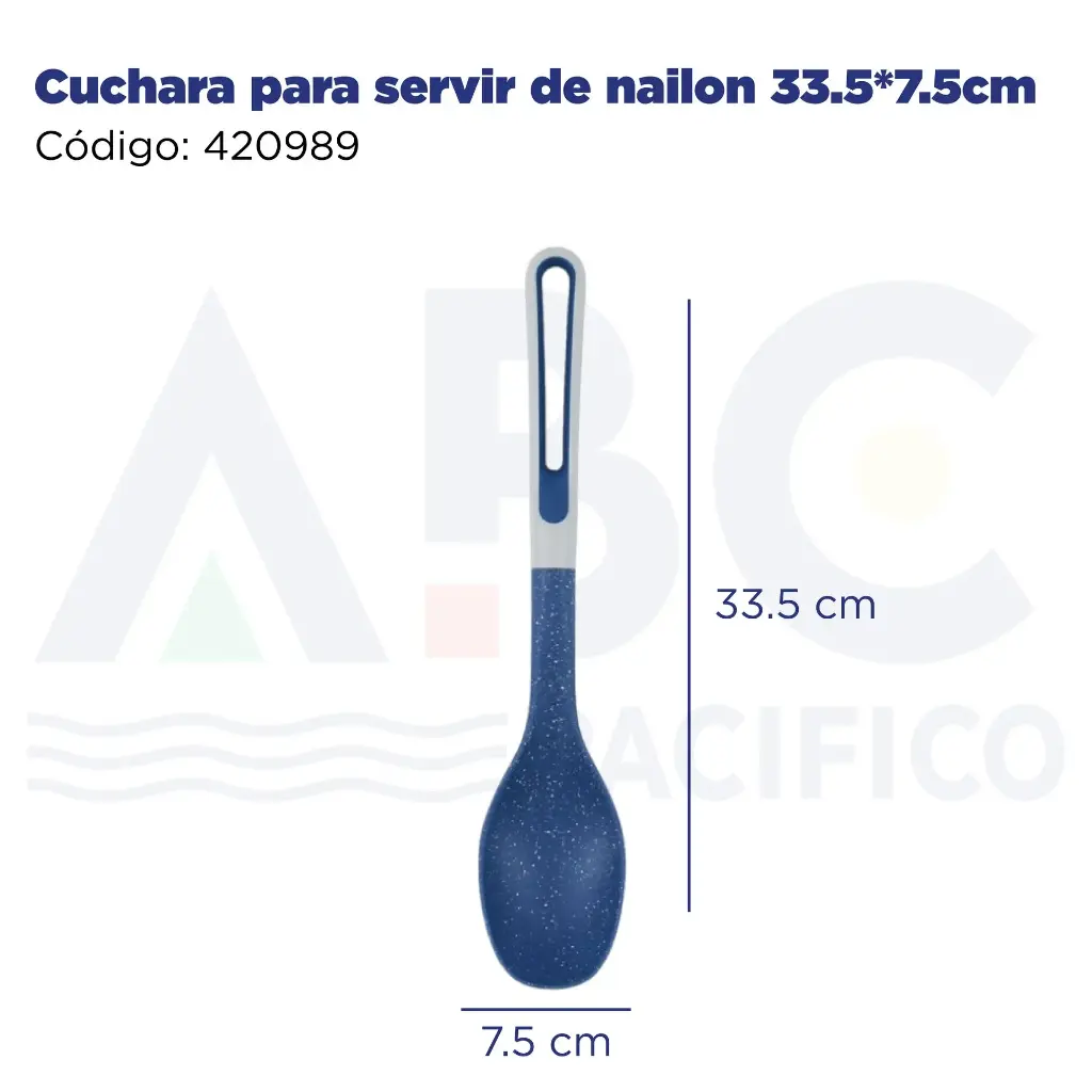 Cuchara para servir de nailon 33.5*7.5cm