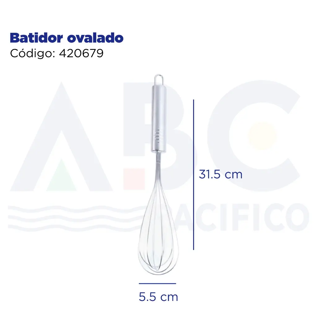 Batidor ovalado