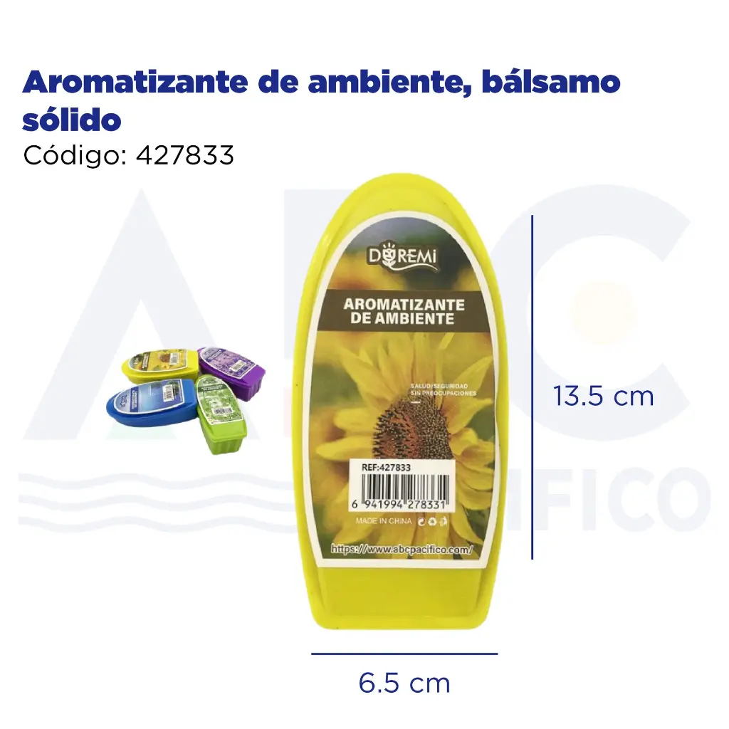 Aromatizante de ambiente, bálsamo sólido