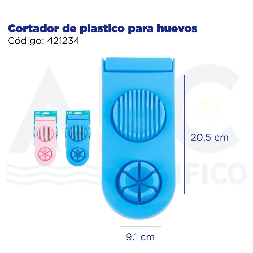 Cortador de plastico para huevos