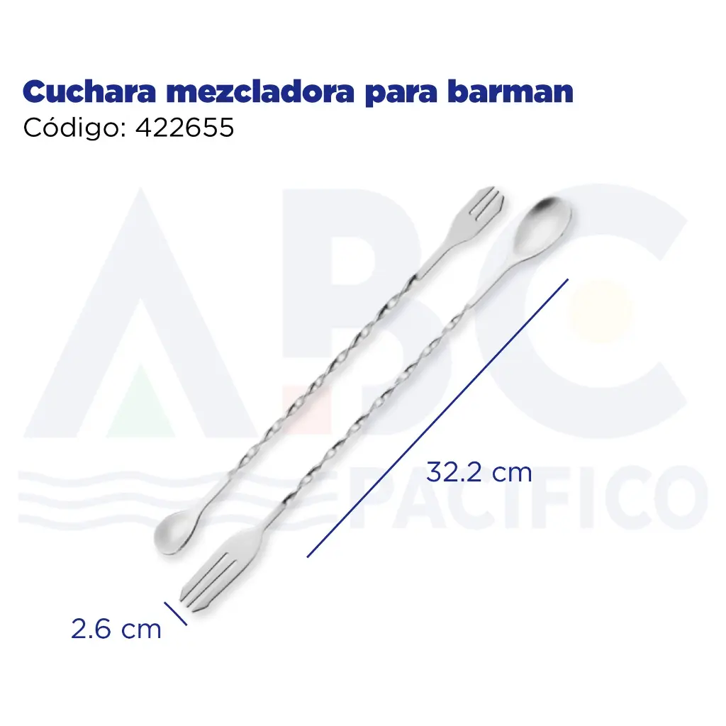 Cuchara mezcladora para barman