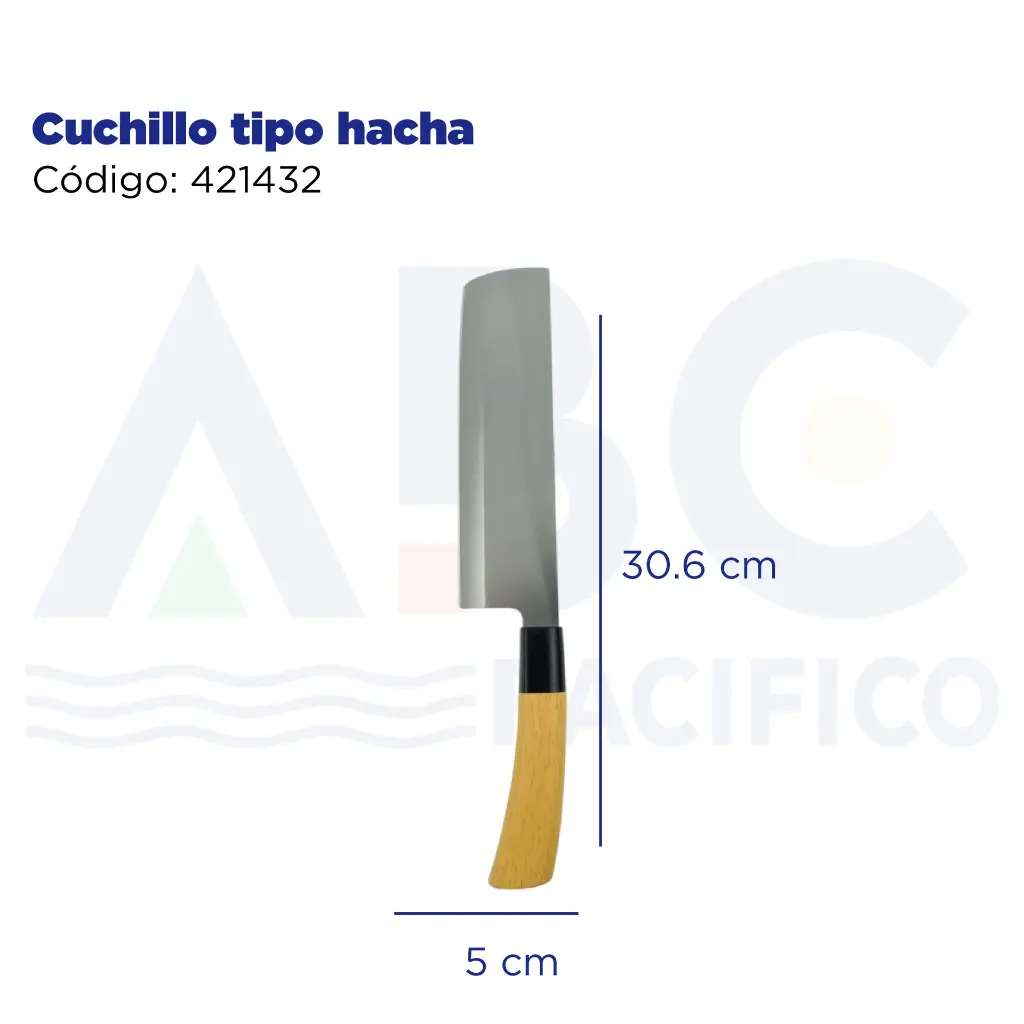 Cuchillo tipo hacha
