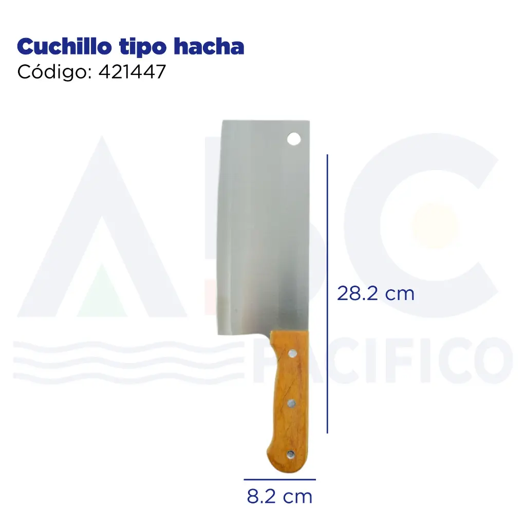 Cuchillo tipo hacha