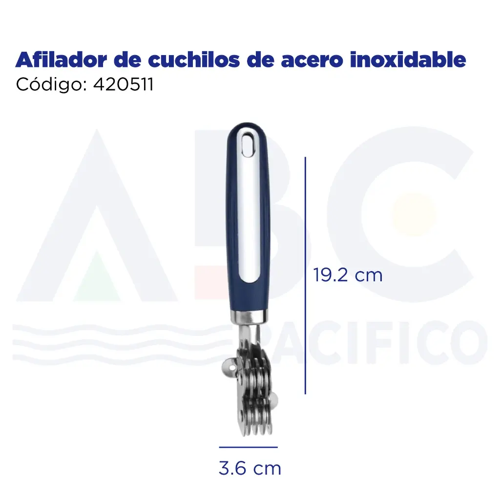 Afilador de cuchilos de acero inoxidable