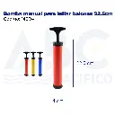 Bomba manual para inflar balones 22.5cm