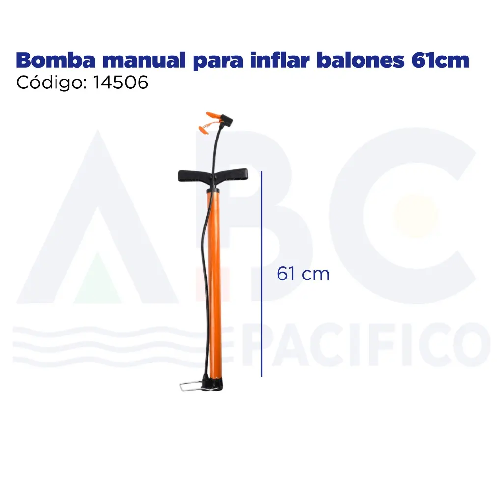 Bomba manual para inflar balones 61cm