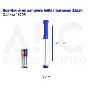 Bomba manual para inflar balones 32cm