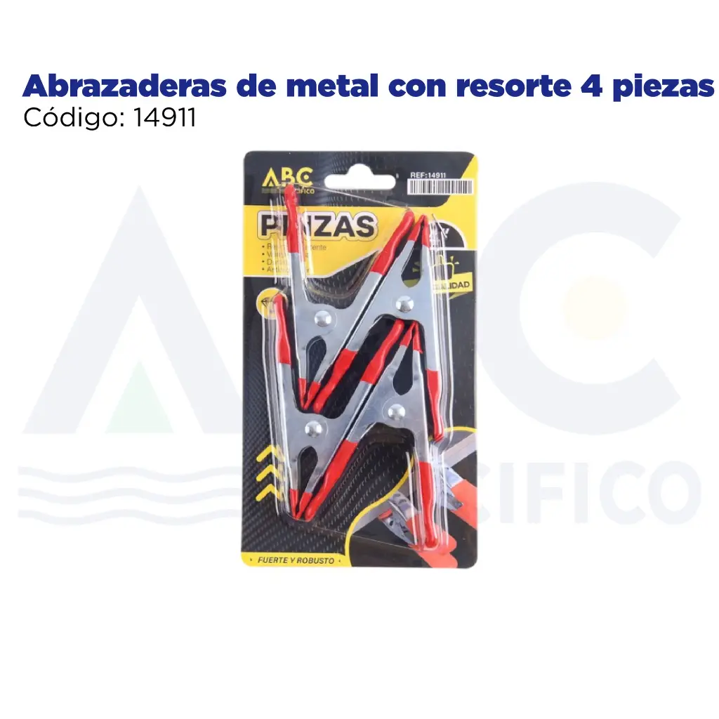 Abrazaderas de metal con resorte 4 piezas