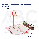Tablero de baloncesto transparente 30*24cm