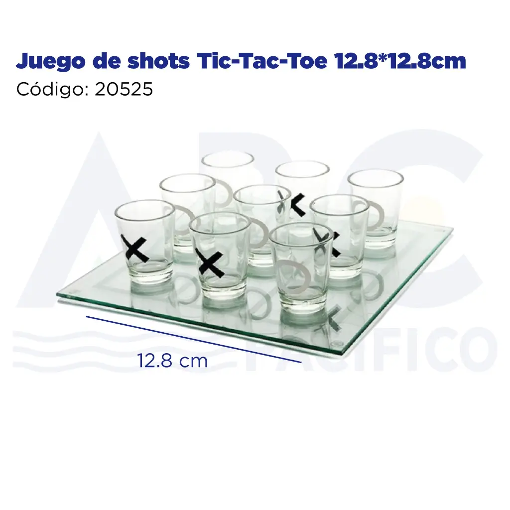 Juego de shots Tic-Tac-Toe 12.8*12.8cm