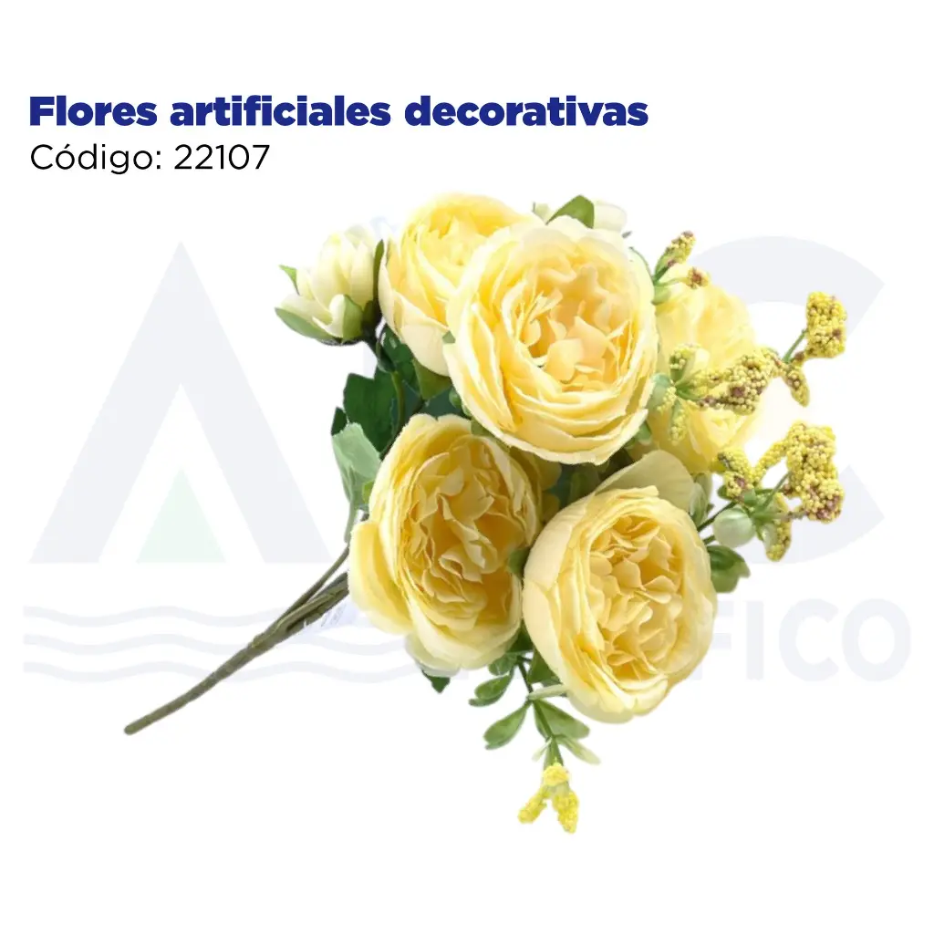 Flores artificiales decorativas