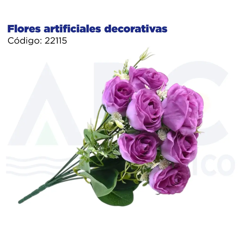 Flores artificiales decorativas