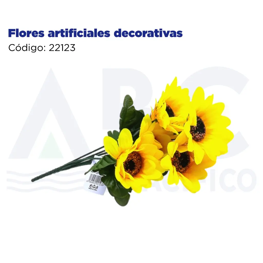 Flores artificiales decorativas