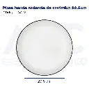 Plato hondo redondo de cerámica 20.5cm