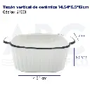 Tazón vertical de cerámica 14.54*5.5*12cm