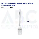 Set de tenedores con mango afilado 6 piezas 14.3cm