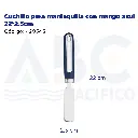 Cuchillo para mantequilla con mango azul 22*2.5cm
