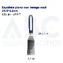 Espátula plana con mango azul 25.5*4.2cm