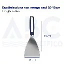 Espátula plana con mango azul 25*10cm