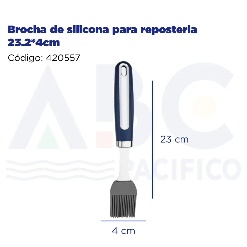 Brocha de silicona para reposteria 23.2*4cm