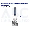 Rallador de acero inoxidable con mango azul 29*8.8cm