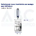 Rallador de acero inoxidable con mango azul 29*8.8cm