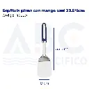 Espátula plana con mango azul 33.5*8cm
