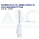 Espátula plana con mango ovalado de acero inoxidable 23*6cm