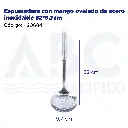Espumadera con mango ovalado de acero inoxidable 32*9.7cm