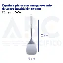 Espátula plana con mango ovalado de acero inoxidable 35*8cm