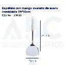 Espátula con mango ovalado de acero inoxidable 34*10cm