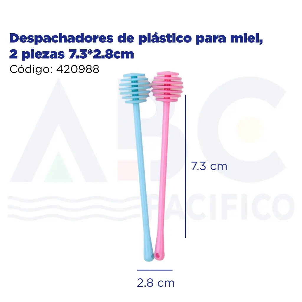 Despachadores de plástico para miel, 2 piezas 7.3*2.8cm