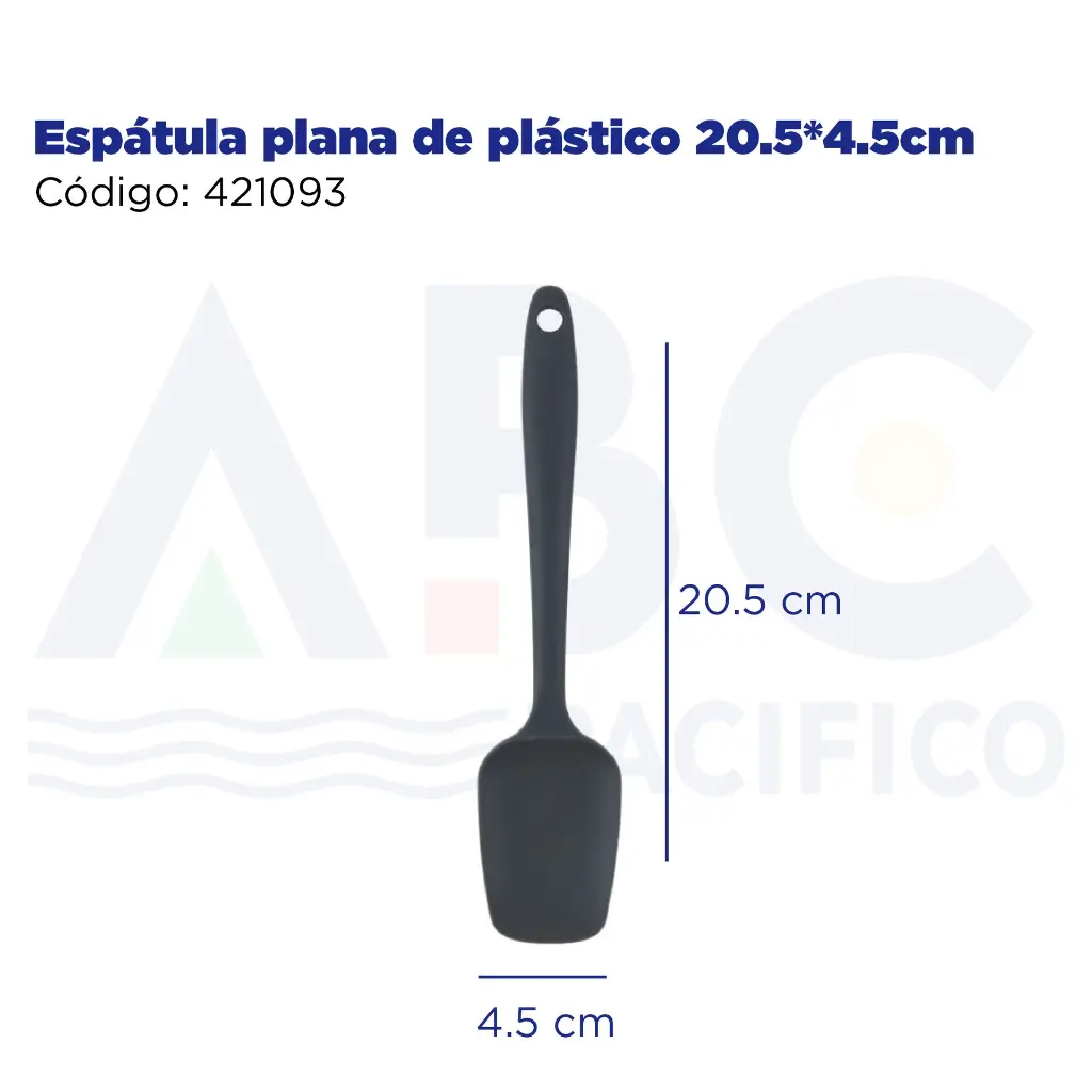 Espátula plana de plástico 20.5*4.5cm 