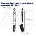 Pinza con dientes tipo peine de silicona para cocina 33.4*3.5cm