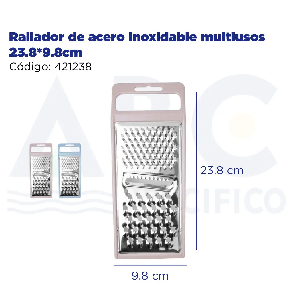 Rallador de acero inoxidable multiusos 23.8*9.8cm