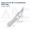 Quita escamas de acero inoxidable 19.2*4.1cm