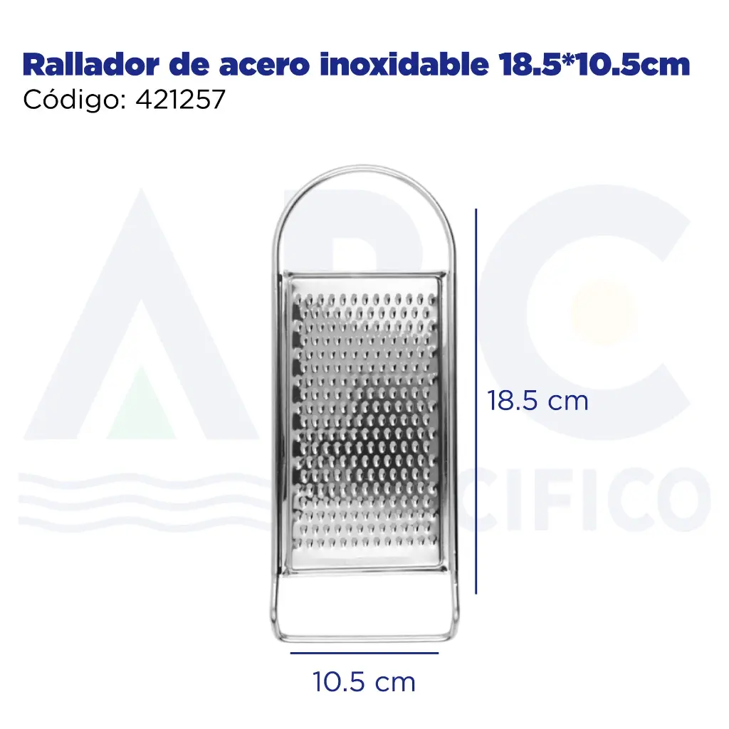 Rallador de acero inoxidable 18.5*10.5cm