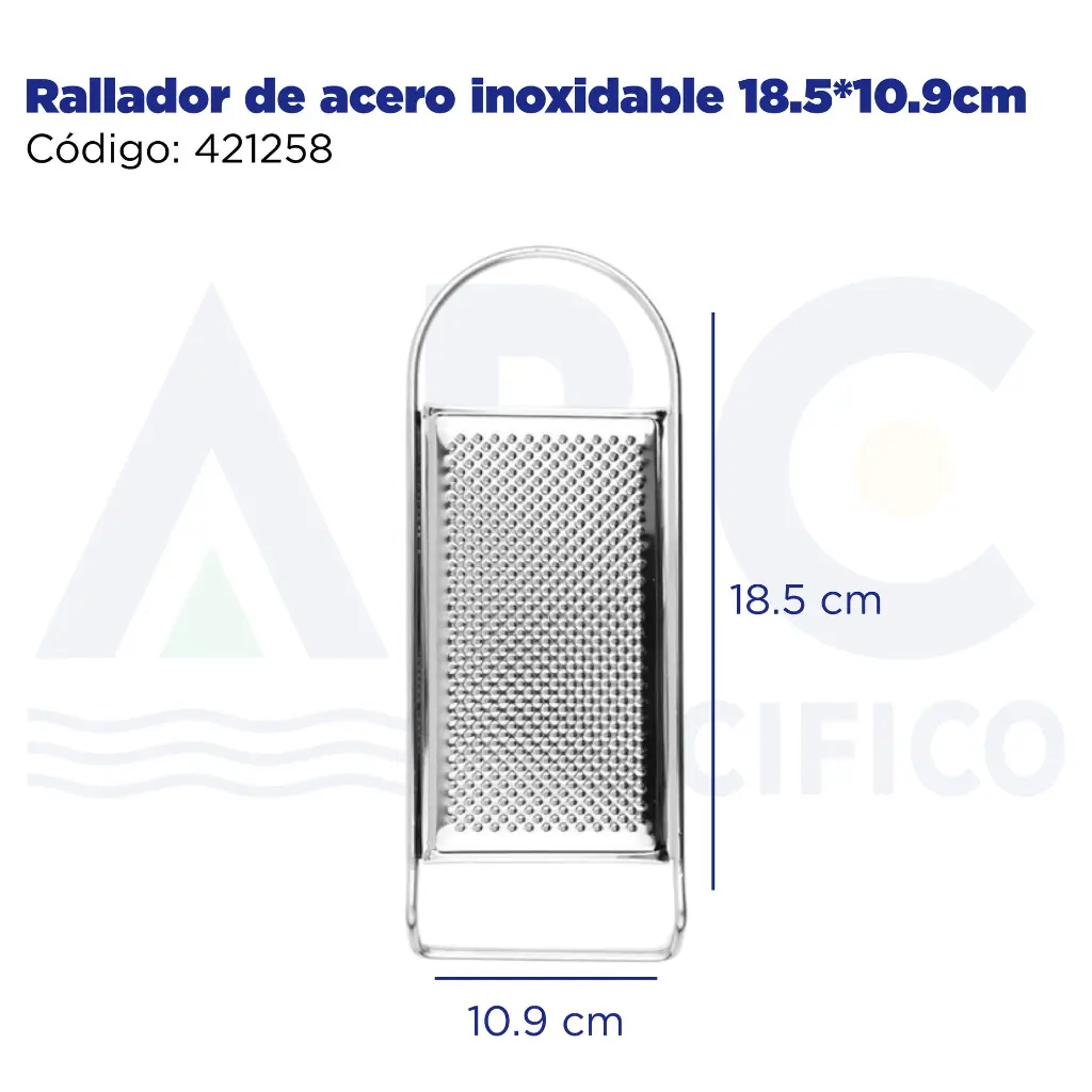 Rallador de acero inoxidable 18.5*10.9cm